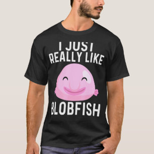 Camiseta Design Legal de Blobfish Para Homens Mulheres Pesc