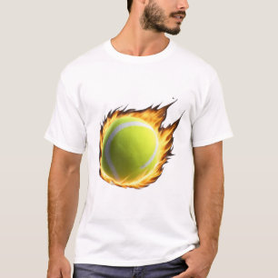 Camiseta Design Legal de Bola Verde Flamejante