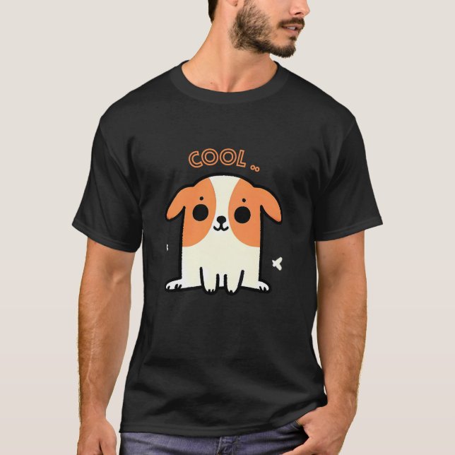 Camiseta Design legal de Cachorro-Bebê - Camisa-T Preta (Frente)