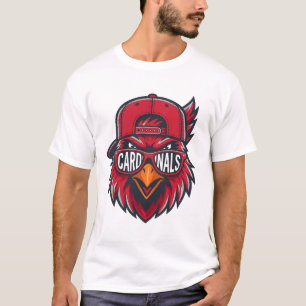 Camiseta Design Legal de Mascote de Pássaro Cardinal Legal