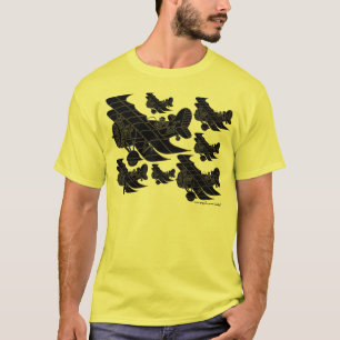 Camiseta Design legal do t-shirt da arte gráfica dos plano