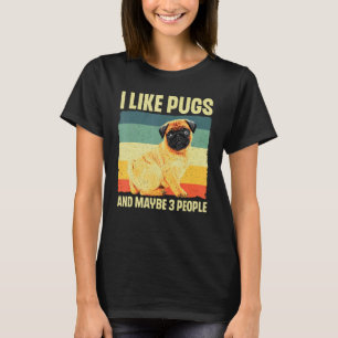 Camiseta Design Legal Pug Para Homens Mulheres Cachorrinho 