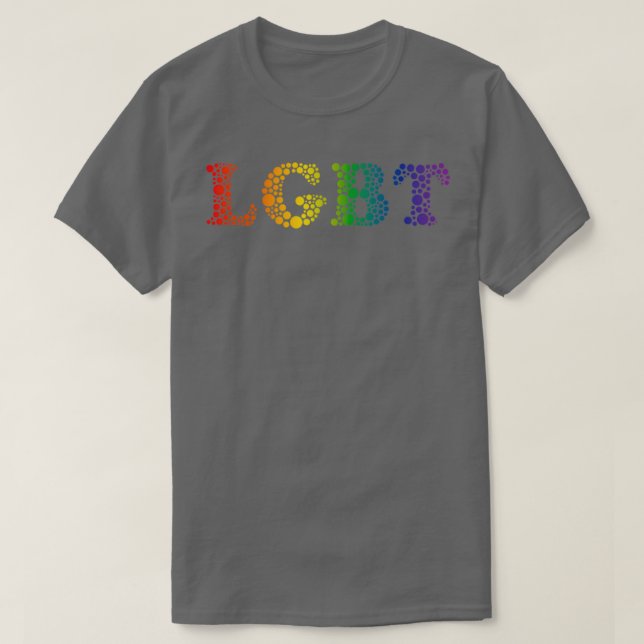 Camiseta Design LGBT Rainbow Bubble para a comunidade LGBTQ (Frente do Design)