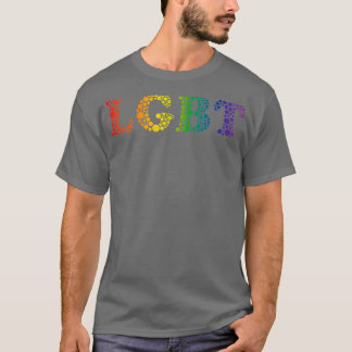 Camiseta Design LGBT Rainbow Bubble para a comunidade LGBTQ