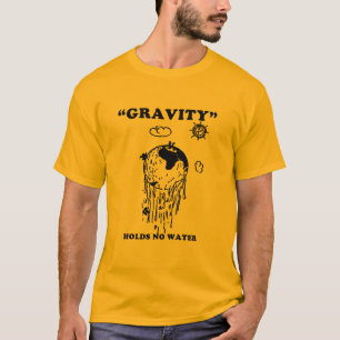 Camiseta Design liso da terra - a GRAVIDADE NÃO GUARDARA