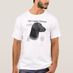 Camiseta Design Liso-Revestido da história do Retriever
