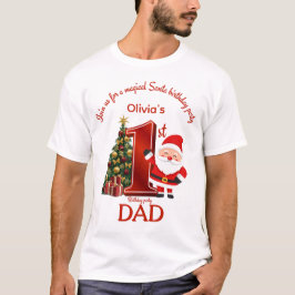Camiseta Design Mágico de Aniversário do Papai Noel para Cr