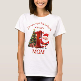 Camiseta Design Mágico de Aniversário do Papai Noel para Cr