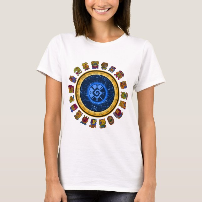 Camiseta Design maia do calendário (Frente)