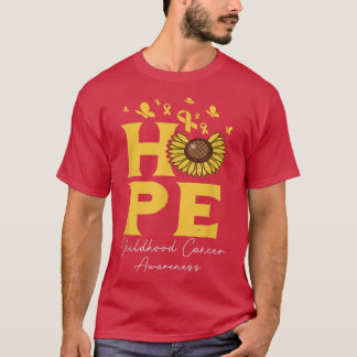 Camiseta design mais forte do que Cancer de infância Dourad