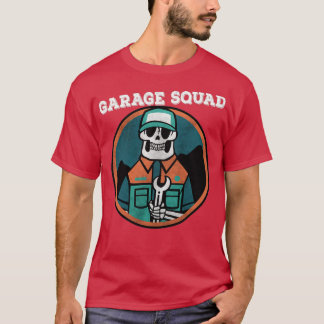 Camiseta Design Mecânico de esquadra de garagem