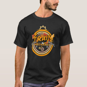 Camiseta Design Mecânico Do Comboio Para Engenheiros De Com