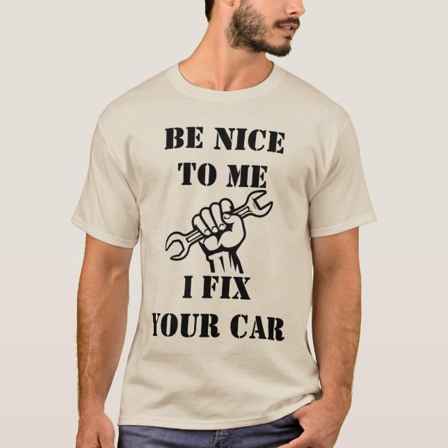 Camiseta Design Mecânico Engraçado Para Mulheres Automotiva (Frente)