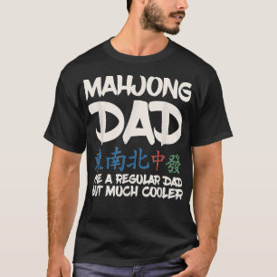 Camiseta Design Mens Mahjong para o seu Pai Mahjong