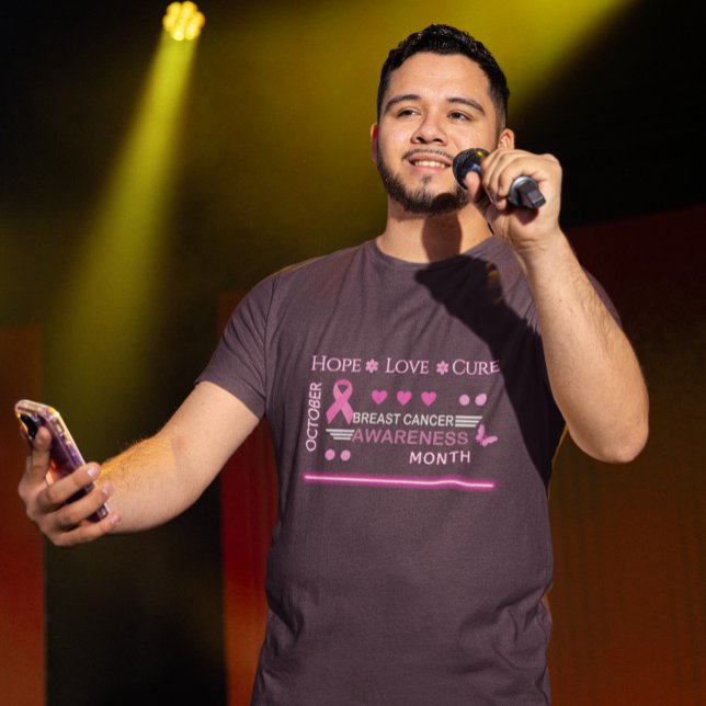 Camiseta Design mês de consciência do câncer de mama (Criador carregado)