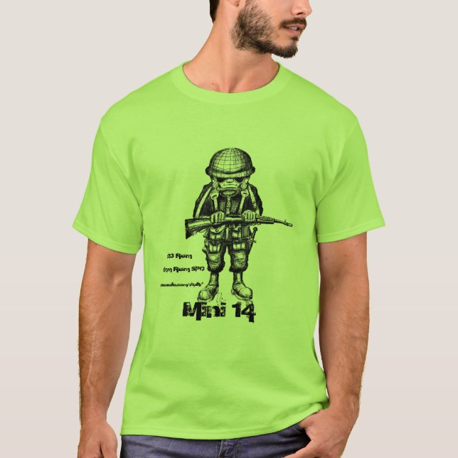 Camiseta Design militar legal do t-shirt mini 14 de Ruger (Frente)