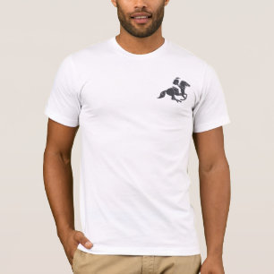 Camiseta Design Minimalista de Cavalo com logotipo