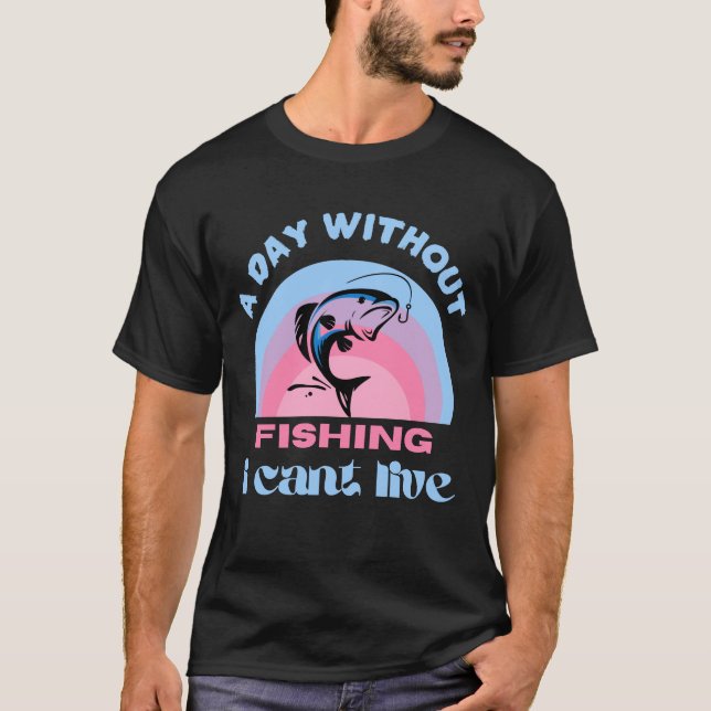 CAMISETA DESIGN MODERNA PARA PESCADORES (Frente)