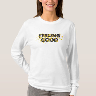 Camiseta Design moderno, brincalhão e alegre de se sentir b
