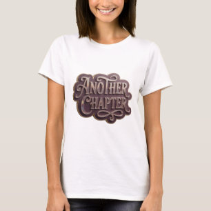 Camiseta Design Moderno de Prata Citação OUTRO CAPÍTULO