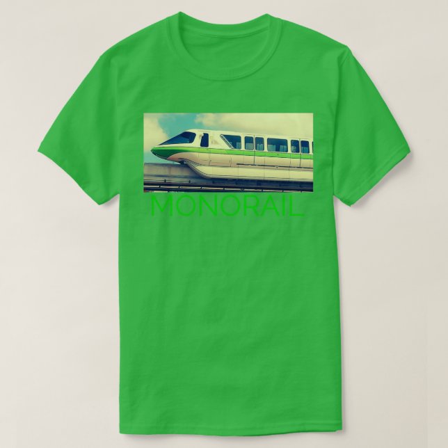 Camiseta Design Monorail do Estilo Vintage (Frente do Design)