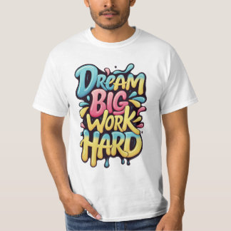 Camiseta design motivacional do "Duro de Grande Trabalho do