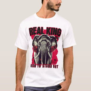 Camiseta Design Motivacional e Inspirador de Elefante Único
