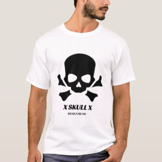 Camiseta Design Music X Skull X design de T-Shirt