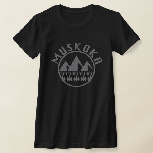 Camiseta Design Muskoka - Bella+Canvas Ajustado fino T-S fe (Postura )