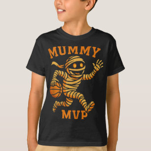 Camiseta Design Mvp Monste Engraçado Mummy Basquete Hallowe