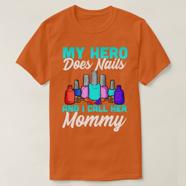 Camiseta Design Nail Tech Mamãe para Técnicas de Nail (Frente do Design)