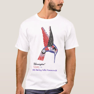 Camiseta Design nativo do colibri do artista do t-shirt dos