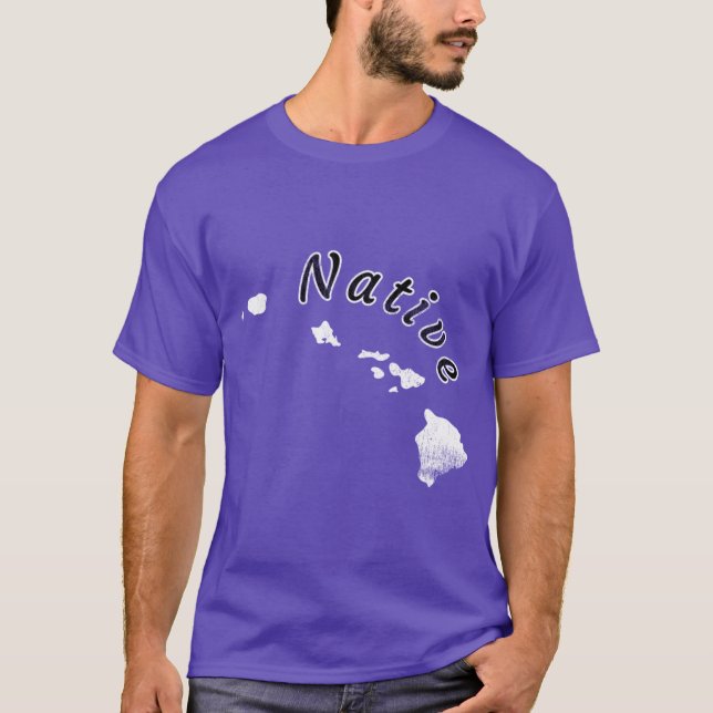 Camiseta Design Nativo Hawaii em estado angustiado (Frente)