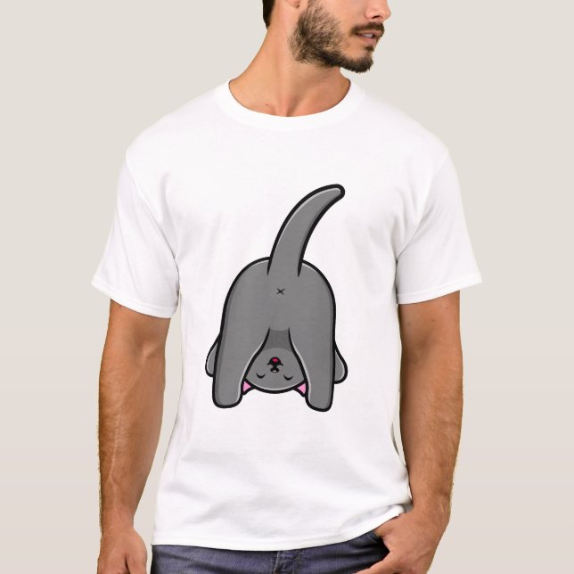 CAMISETA DESIGN NAUGHTY CAT BACK (Frente)