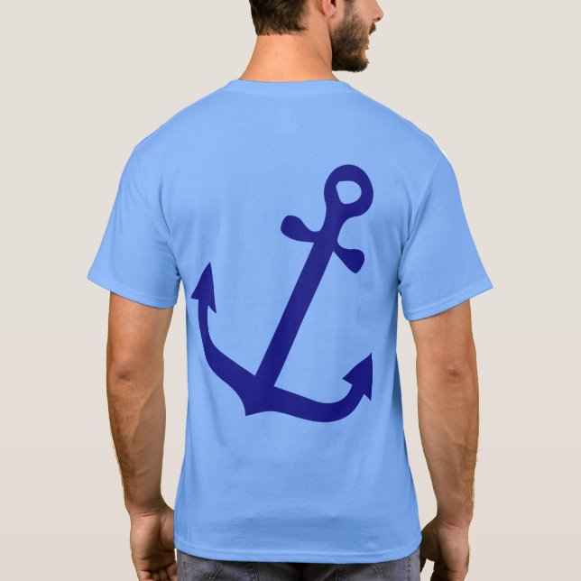 Camiseta Design náutica mínima ancoradora (Verso)