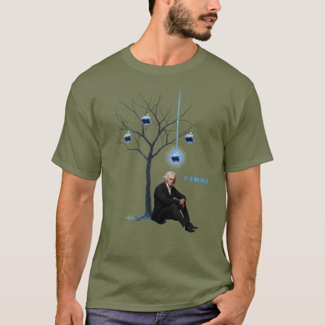 Camiseta design Newton & Apple (Frente)