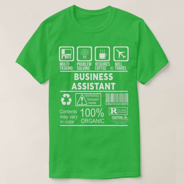 Camiseta Design NICE ASSISTENTE PARA EMPRESAS 2017 (Frente do Design)