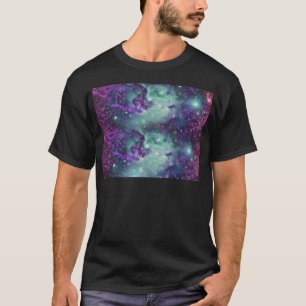 Camiseta Design novo Sparkly legal na moda da nebulosa