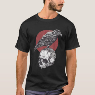 Camiseta Design oculto, branco-preto, gótico, escura, ou