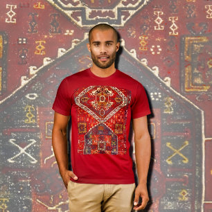 Camiseta Design oriental do tapete - forma étnica