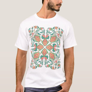 Camiseta Design Oriental Floral Vintage