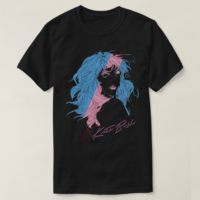 Camiseta Design original do estilo Kate Bush 80s (Frente do Design)