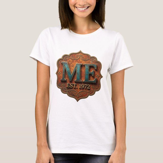 Camiseta Design Ousado Azul ME EST 1972 (Frente)