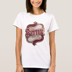 Camiseta Design Ousado Dourado MELHOR QUE VOCÊ Elegante