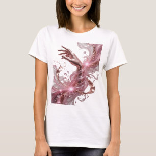 Camiseta Design ousado em prata HANDS OF ETERNITY