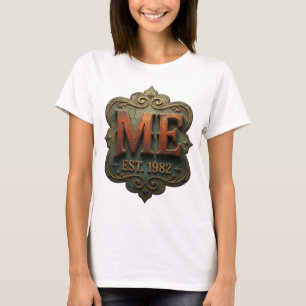 Camiseta Design Ousado Laranja ME EST 1982