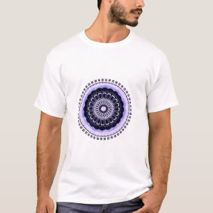 Camiseta design padrão circular mandala