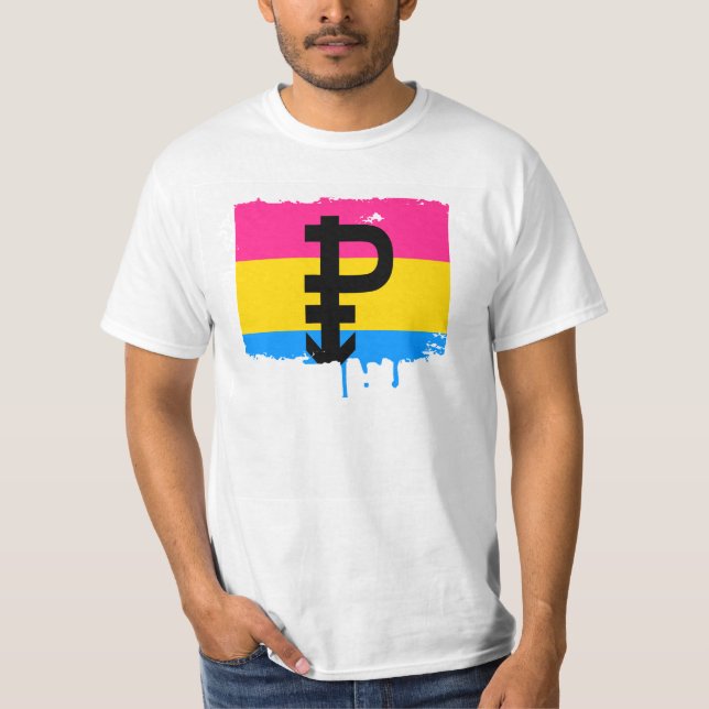 CAMISETA DESIGN PANSEXUAL DAS LISTRAS DA BANDEIRA DO (Frente)