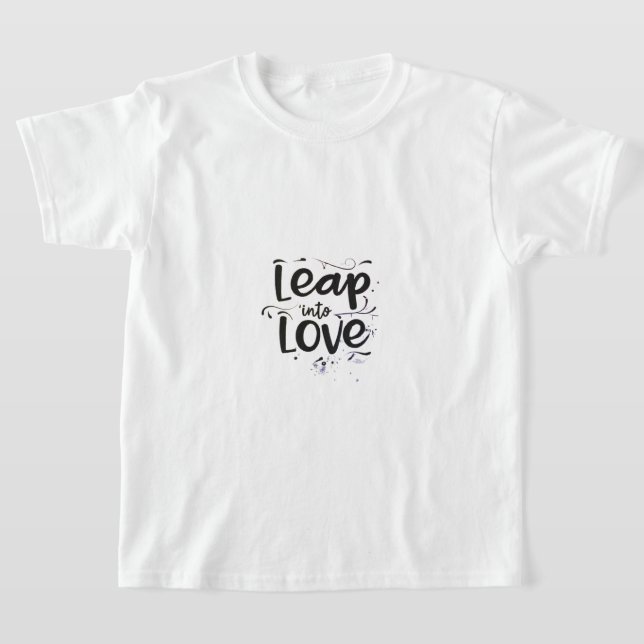 Camiseta design para a imagem de "Salto no Amor". (Postura )
