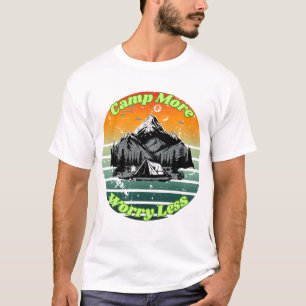 Camiseta Design para Amantes de Camping – Vida de Aventura 